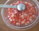 ダイスいちごとはちみつレモンのシャーベット♪作り方1写真