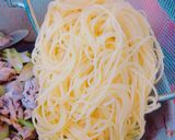 ＊シソ香る豚肉と長ネギのみぞれパスタ＊作り方4写真