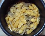 ヒラタケと油揚げで作るヒラタケご飯：美味作り方4写真