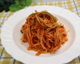 【缶詰レシピ】サバ缶のトマトパスタ作り方6写真
