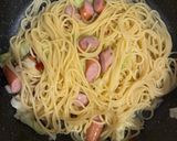 ウィンナーとキャベツのペペロンチーノ作り方4写真
