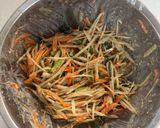 やみつき！ごぼうと小松菜のごま味噌マヨサラダ作り方5写真