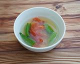 トマトとオクラの味噌汁作り方4写真