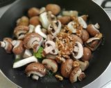 きのこのエスカルゴバター焼き～パンサラダ作り方5写真