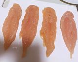 トロッとジューシー！豆苗チーズささみ揚げ作り方2写真