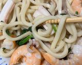 簡単　海鮮うどん作り方20写真