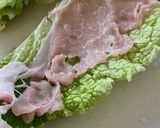 薄切り豚肉と白菜のミルフィーユ作り方1写真