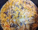 簡単ランチ！キムチと挽肉のクリームパスタ作り方4写真