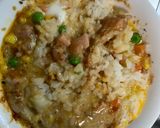 レンジクリーミーピリ辛シーフード炒飯弁当作り方9写真