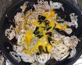 蓮根・豚肉・木耳・卵の中華風炒め作り方6写真