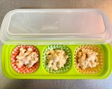 お弁当に♬彩りマカロニカップグラタン作り方8写真