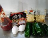 ＊ピーマンカップのソーセージ卵焼き＊作り方1写真