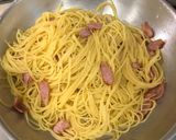 【濃厚！】ソーセージ&ジェノベーゼパスタ作り方4写真
