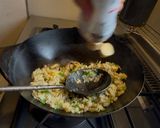 ピリッとシャキッと、わさび菜炒飯作り方7写真