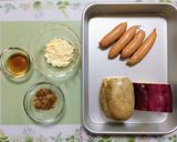 簡単野菜たっぷり！れんこんとさつまいもデリサラダ作り方1写真