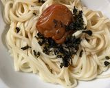 簡単　梅わかめぶっかけうどん作り方4写真