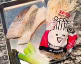 たらの昆布蒸し、ネギごま油風味作り方1写真