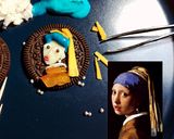 オレオに真珠の耳飾りの少女を描いてみよう作り方5写真