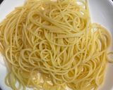 牛乳で！玉ねぎベーコンのクリームパスタ作り方3写真