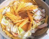 失敗しないワンパン白菜ミルクスープパスタ作り方6写真