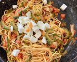 ゴーヤーとツナのトマト缶パスタ作り方10写真