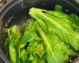 菜の花とホタルイカの炒め物作り方1写真