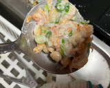 米粉で作る大豆と干しエビのかき揚げ作り方3写真