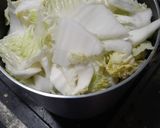 手間なし簡単、白菜の水分で作るクリーム煮作り方2写真