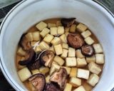精進料理　揚げ高野豆腐の炊合せ作り方4写真