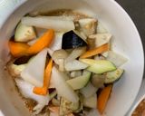 ゴロゴロ野菜と魚肉のキムチユッケ味炒煮風作り方11写真