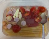 ミニトマトとウインナーのパスタ作り方2写真