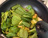 【簡単惣菜】厚揚げと小松菜の卵炒め作り方3写真