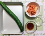 今夜の夕飯簡単スタミナ豚バラ胡瓜キムチ炒作り方1写真