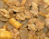 鶏肉＊厚揚げ＊こんにゃくのピリ辛味噌炒め作り方4写真