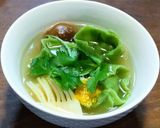 とろ茄子入りスープ餃子 　甘い野菜の出汁作り方9写真