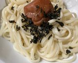 簡単　梅わかめぶっかけうどん作り方2写真