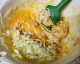 余ったお餅でふわふわなお好み焼き風作り方2写真