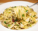 アサリの水煮缶とパクチーのパスタ作り方10写真