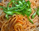 茄子とベーコンのガーリックナポリタン作り方7写真
