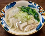 冷凍生餃子とエリンギとほうれん草のスープ作り方6写真