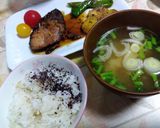 #大満足朝ごはん 鰤照り定食〜和食〜作り方2写真
