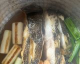 子持ちカレイと焼きねぎの煮付け作り方7写真