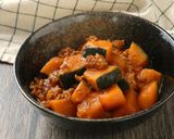 かぼちゃとひき肉のケチャップ煮作り方5写真