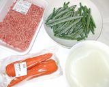 春雨いんげん炒め♪簡単ひき肉春雨炒め煮作り方1写真