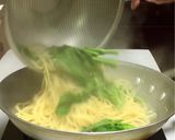 菜の花としらすの明太子パスタ作り方6写真