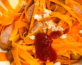 お弁当にも！にんじんとウィンナーのナポリタン風作り方3写真