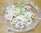 レンチンだけ！大豆ミートとれんこん白和え作り方3写真