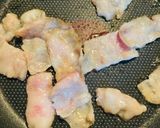 お好み焼き風キャベツ焼き②カリカリ豚を添えて作り方3写真