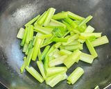 小松菜とエビとイカの極上塩あんかけ炒め作り方7写真