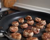 肉団子としいたけとじゃがいもの和風炒め作り方12写真